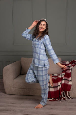 Winter check Flannel pj set