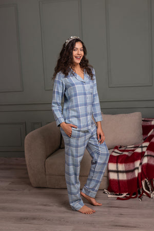 Winter check Flannel pj set