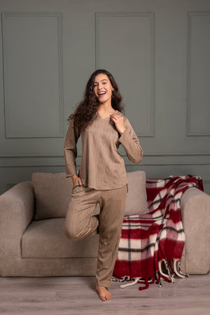 Winter co-ord set in 3D fabric