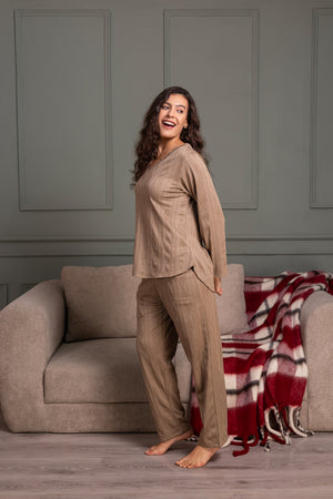 Winter co-ord set in 3D fabric