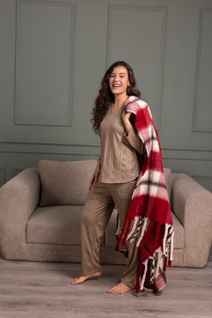 Winter co-ord set in 3D fabric