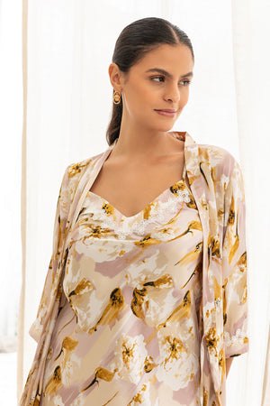 Rosewood Garden Short Nightgown set