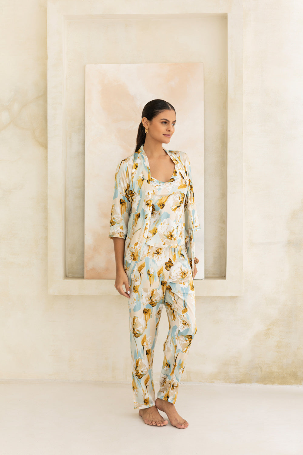 Ocean Blue Pj set with Robe