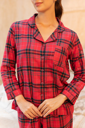 Christmas print Flannel Pj set