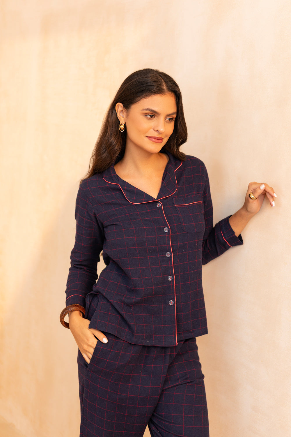 Blue Tartan Dream flannel Pj set