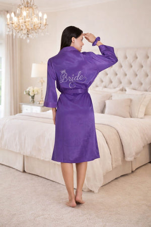 Satin Bride Robe with Swaroski