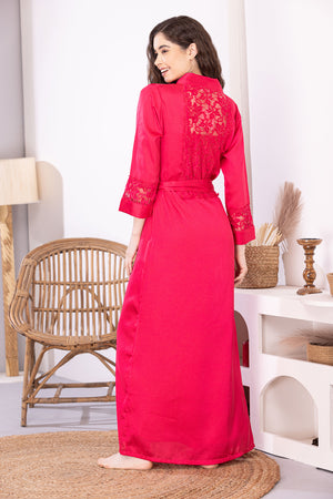 Grace Kelly Hot Pink Nightgown set