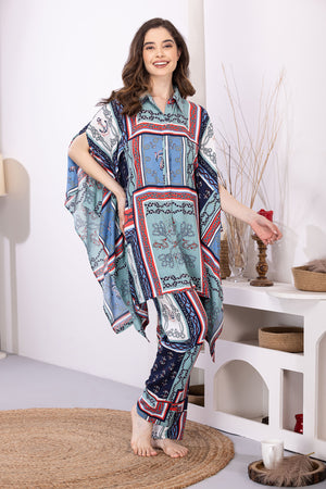 Printed Kaftan Lounge set