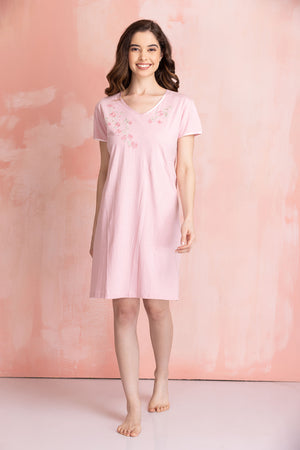 Pure cotton short nightie