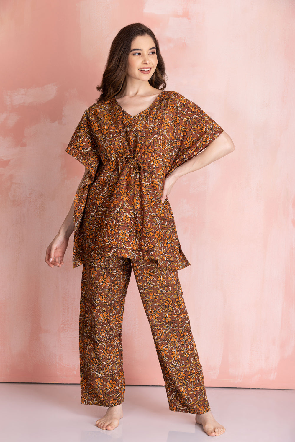 Pure cotton Kaftan Nightsuit