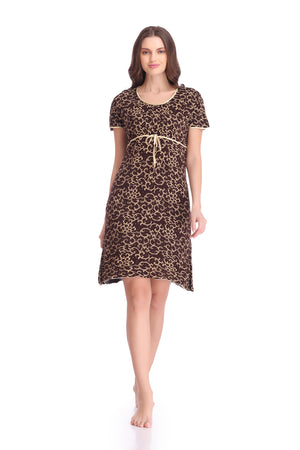 Printed Cotton Knit Nighty