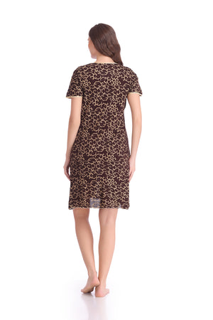 Printed Cotton Knit Nighty