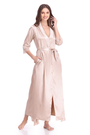 Plain Satin Nightgown set