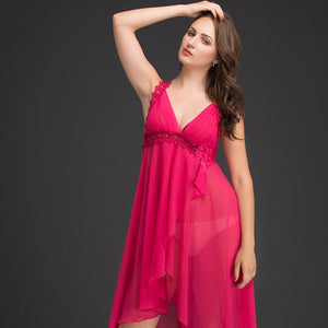Classic Hollywood Chiffon And Lace Nighty Private Lives