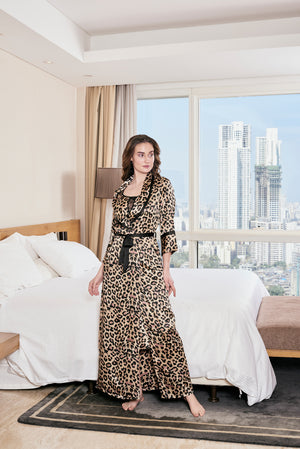 Leopard Print Nightgown set Private Lives