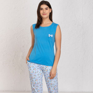 Comfy Hosiery Night suit with Capri Blue Private Lives