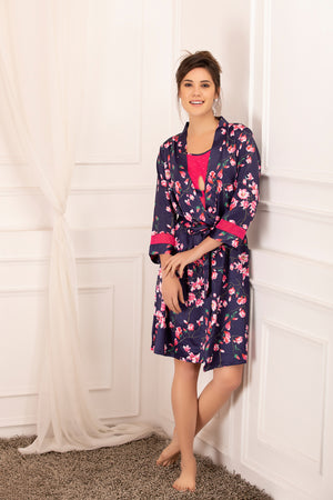Digital print Floral Nightgown set Private Lives
