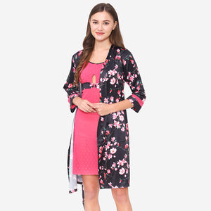 Short Nighty & Robe Nightgown set Private Lives