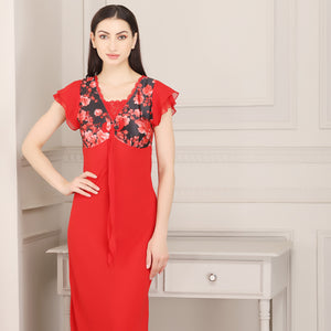 Elegant Double chiffon Nighty Private Lives