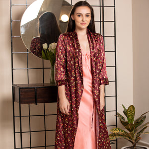 Print Long Nightgown set Private Lives