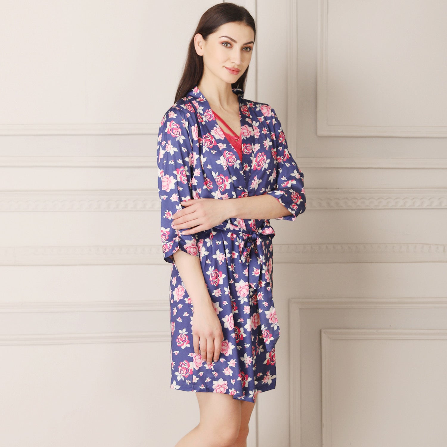 Floral Print Short Nightgown set Private Lives