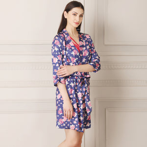 Floral Print Short Nightgown set Private Lives