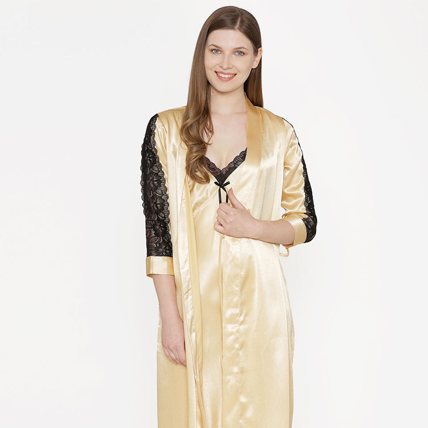 Long Nighty & Robe Nightgown set Private Lives