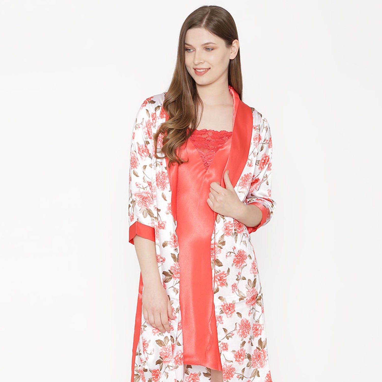 Short Nighty & Robe Nightgown set Private Lives