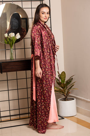 Print Long Nightgown set Private Lives