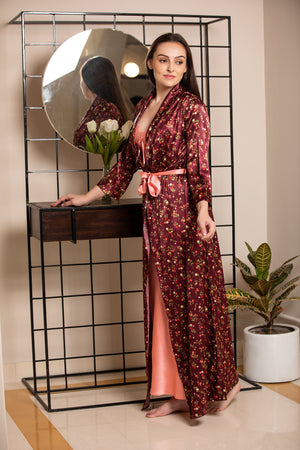 Print Long Nightgown set Private Lives