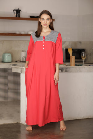 Cotton Knit Nursing Nighty Private Lives