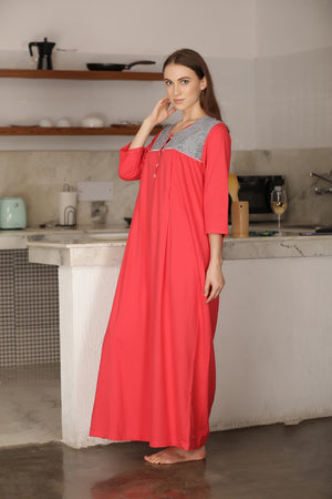Cotton Knit Nursing Nighty Private Lives