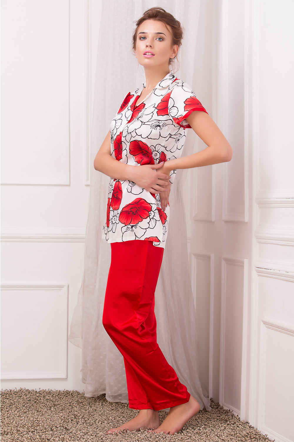 Floral Print Satin Night suit Private Lives