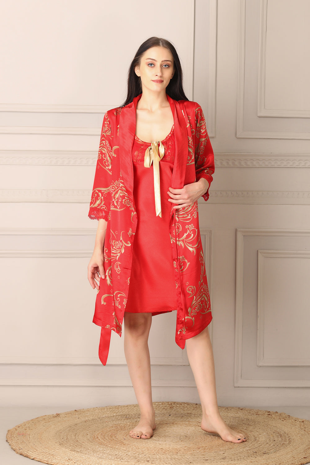 Bridal Satin Nighty & Robe Private Lives