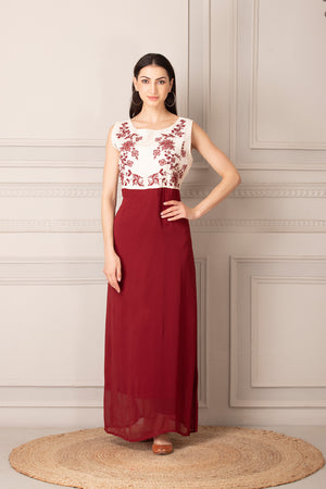 Trendy Maroon Dress Private Lives