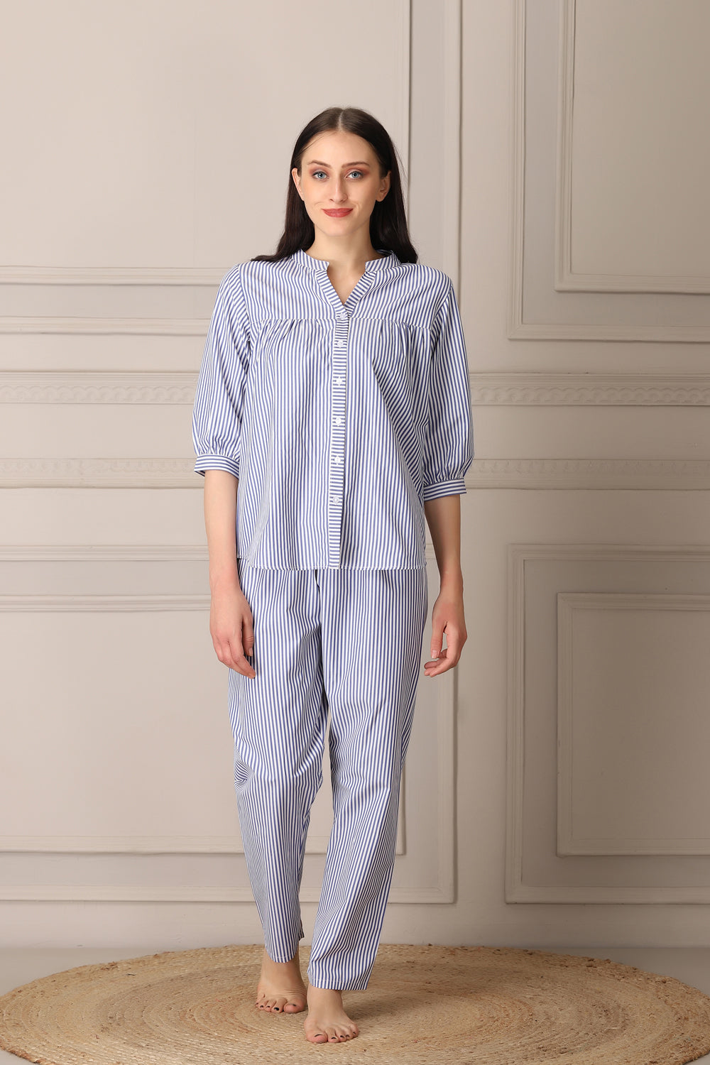 Pure Cotton Button Down Night suit Private Lives