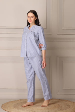 Pure Cotton Button Down Night suit Private Lives