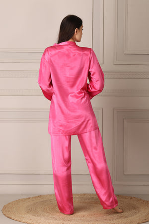Pink Satin Night suit Private Lives