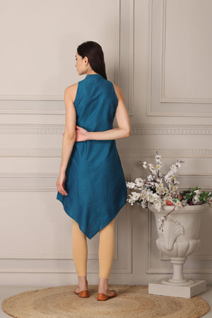 Sleeveless Blue Tunic Private Lives
