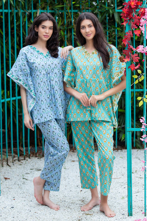 Pure Cotton Kaftan Nightsuit Private Lives