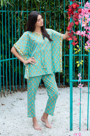 Cotton Hand Block Printed Night Suits at Rs 1000/piece in Jaipur | ID:  25957296733