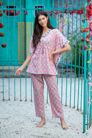 Pure Cotton Kaftan Nightsuit Private Lives