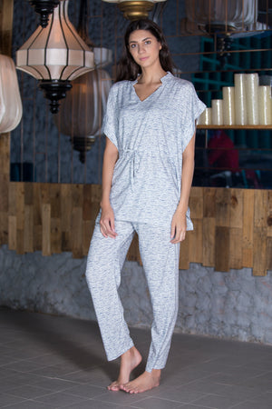 Printed Cotton Kaftan Nightsuit Private Lives