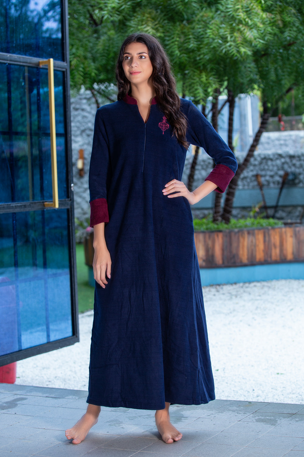 Navy Blue Polar Nighty Private Lives