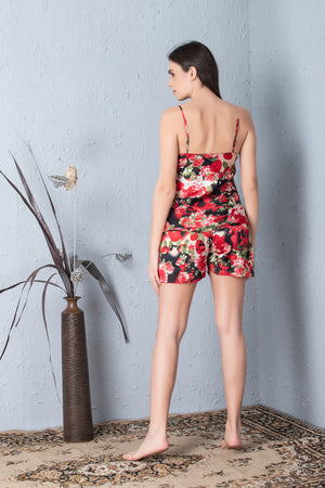 Digital print Night suit with shorts Private Lives