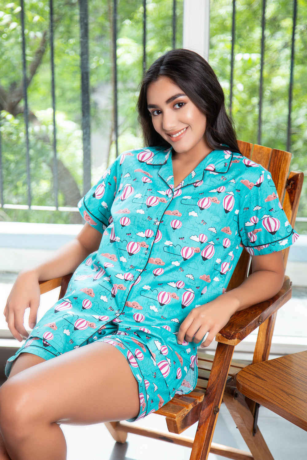 Pure cotton Night suit with shorts Private Lives