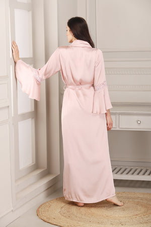 Pink Satin Nightgown set Private Lives