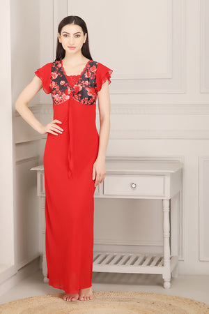Elegant Double chiffon Nighty Private Lives
