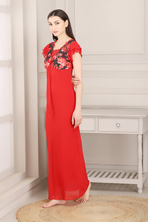 Elegant Double chiffon Nighty Private Lives