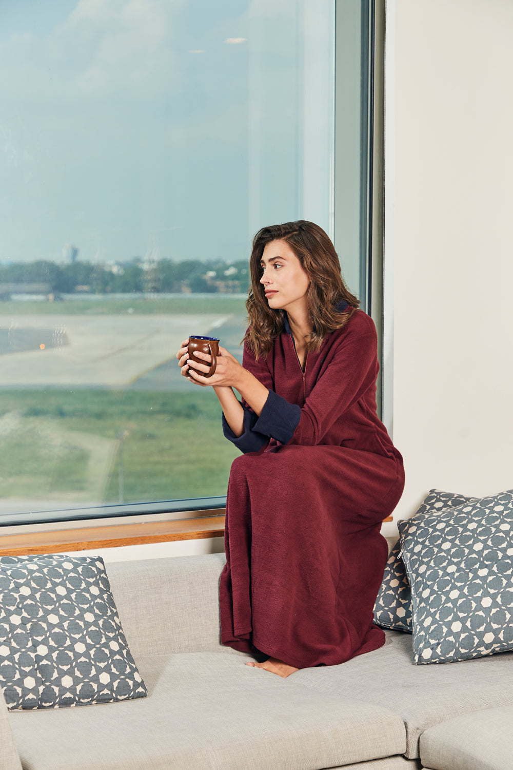 Warm cozy lounger in Polar Fleece Private Lives